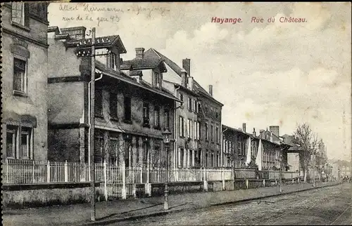 Ak Hayange Hayingen Lothringen Moselle, Rue du Chateau