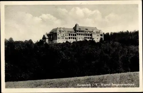 Ak Rodewisch im Vogtland Sachsen, Wismuth Bergkrankenhaus