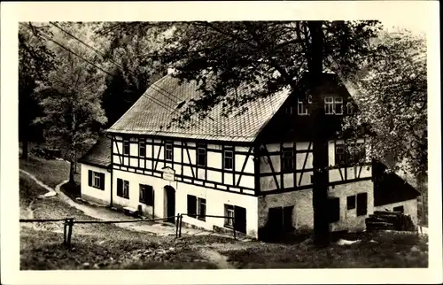 Ak Ansprung Marienberg im Erzgebirge, Die Hüttstadtmühle