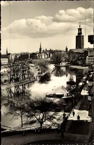 Ak Stockholm Schweden, Vid Klara sjön