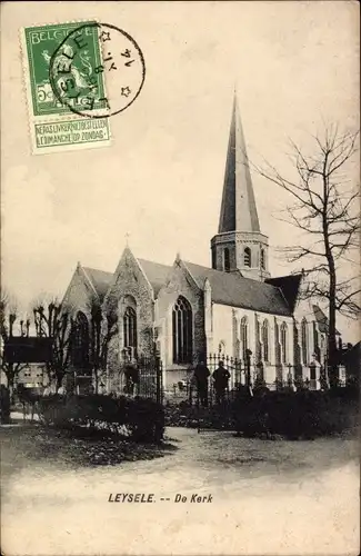 Ak Leysele Leisele Alveringem Westflandern, Kerk