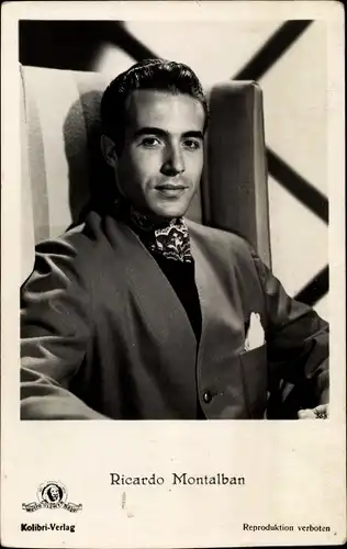 Ak Schauspieler Ricardo Montalban, Portrait