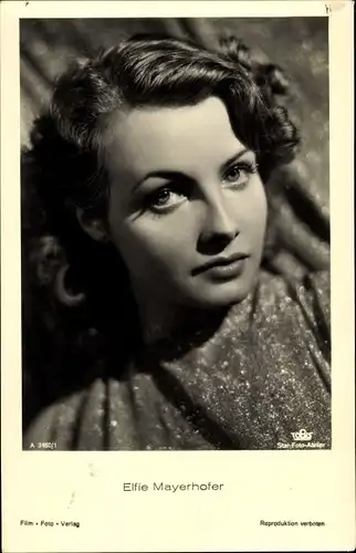 Ak Schauspielerin Elfie Mayerhofer, Portrait