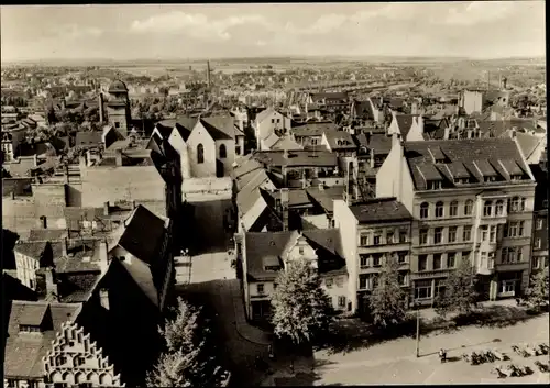 Ak Zeitz im Burgenlandkreis, Blick vom Rathausturm