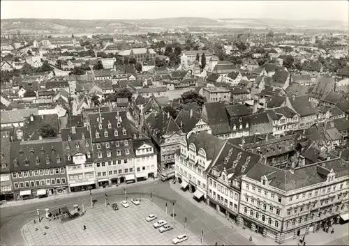 Ak Naumburg an der Saale, Blick von der Wenzelskirche auf den Wilhelm-Pieck Platz