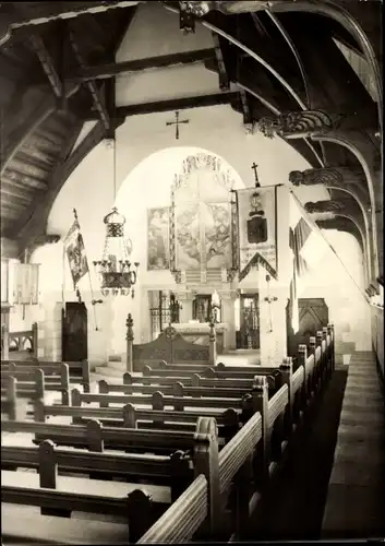 Ak Lützen im Burgenlandkreis, Inneres der Gustav-Adolf-Kapelle, erbaut 1906-1907
