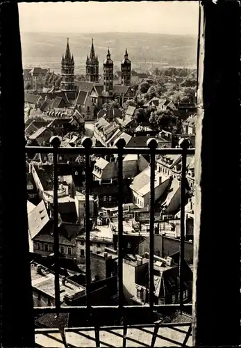 Ak Naumburg an der Saale, Blick vom Stadtturm auf den Dom
