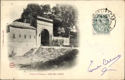 Ak Sidi Bel Abbes Algerien, Porte de Tlemcen