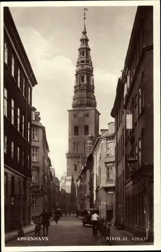 Ak København Kopenhagen Dänemark, Nikolai Kirke