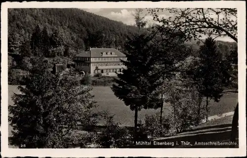 Ak Mühltal Eisenberg im Saale Holzland Kreis, Blick auf die Amtsschreibermühle