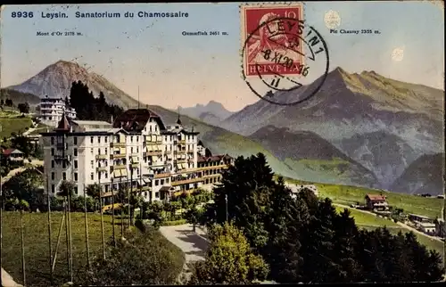 Ak Leysin Kanton Waadt, Sanatorium du Chamossaire