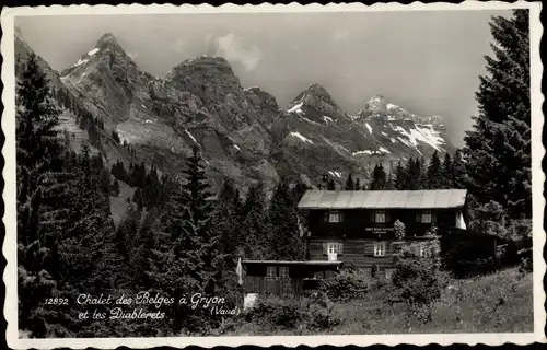 Ak Gryon Kanton Waadt, Chalet des Belges et les Diablerets