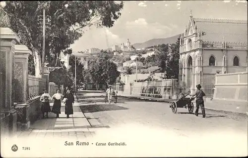 Ak San Remo Ligurien, Corso Garibaldi