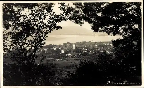 Ak La Neuveville Kanton Bern Schweiz, Totalansicht