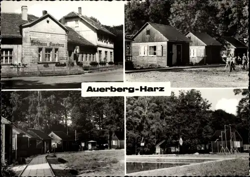 Ak Stolberg im Harz, Ferienlager Auerberg mit Gaststätte, Schwimmbad