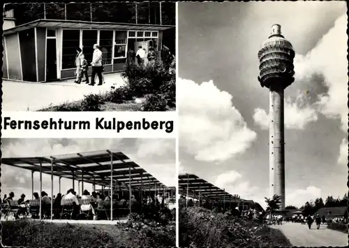 Ak Rathsfeld Kyffhäuserland in Thüringen, Fernsehturm Kulpenberg, Terrassen Gaststätte