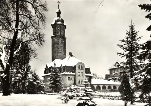 Ak Arnstadt in Thüringen, Am Neideckturm, Winter