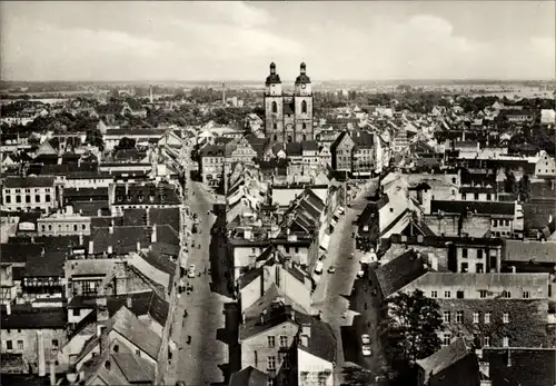 Ak Lutherstadt Wittenberg, Blick von der Schlosskirche, Kirchtürme