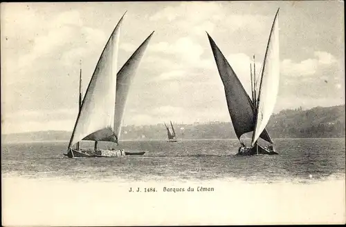 Ak Genf Kanton Schweiz, Barques du Leman