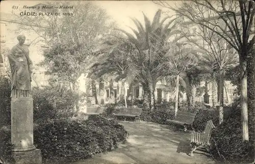 Ak Cádiz Andalusien, Plaza de Mina
