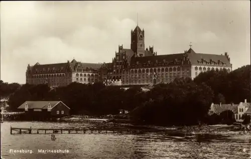 Ak Flensburg in Schleswig Holstein, Marineschule