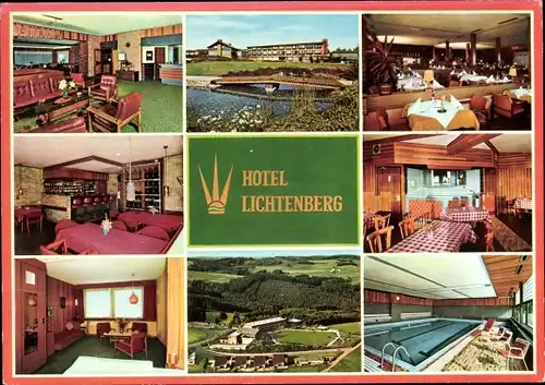 Ak Lichtenberg Morsbach im Oberbergischen Kreis, Hotel Lichtenberg, Inneres