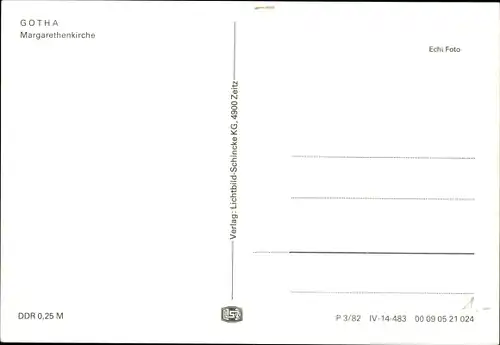Ak Gotha in Thüringen, Margarethenkirche