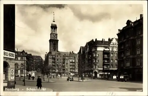 Ak Hamburg, Schaarmarkt, Hauptkirche St. Michaelis