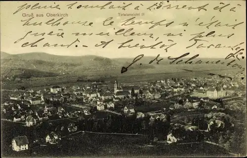 Ak Oberkirch im Renchtal Baden, Totalansicht