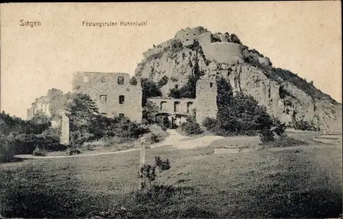 Ak Singen Hohentwiel Baden Württemberg, Festungsruine Hohentwiel