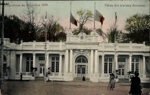 Ak Brüssel, Weltausstellung 1910, Palais Travaux feminins