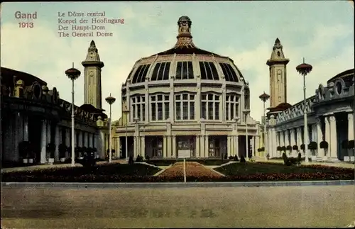 Ak Gand Gent Ostflandern, Weltausstellung 1913, Der Haupt Dom