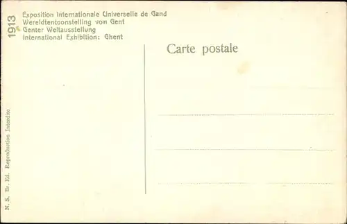 Ak Gand Gent Ostflandern, Weltausstellung 1913, La Section anglaise