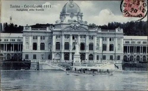 Ak Torino Turin Piemonte, Exposizione Internazionale 1911, Padiglione della Francia