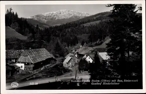 Ak Stoien Steiermark, Rax, Gasthof Hinterleitner