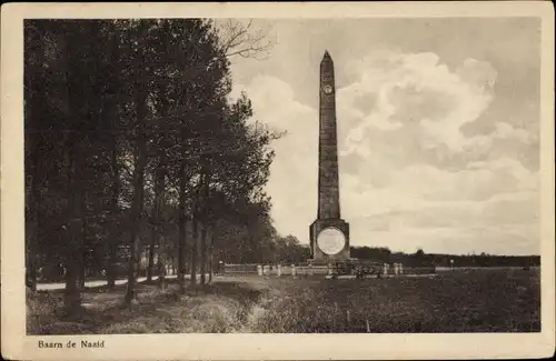 Ak Baarn Utrecht Niederlande, Naald Van Waterloo, Denkmal