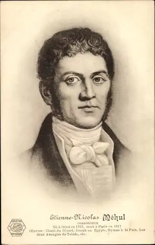 Ak Komponist Etienne Nicolas Mehul, Portrait