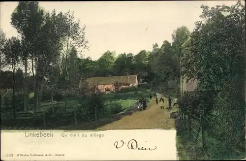 Ak Linkebeek Flämisch Brabant, Un coin du village