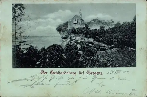 Ak Bregenz am Bodensee Vorarlberg, Gebhardsberg