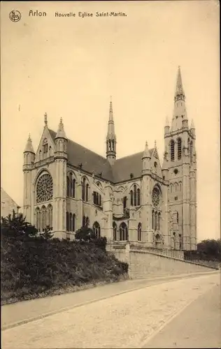 Ak Arlon Aarlen Wallonien Luxemburg, Nouvelle Eglise Saint Martin