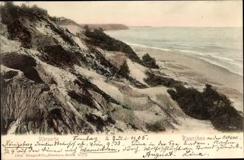 Ak Swetlogorsk Rauschen Ostpreußen, Uferpartie