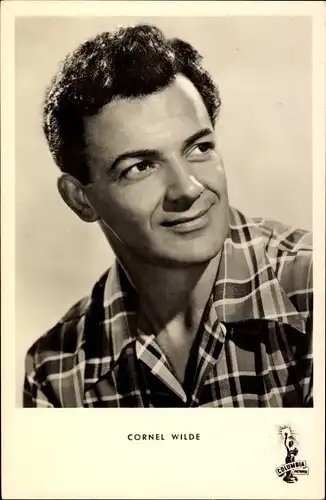 Ak Schauspieler Cornel Wilde, Portrait, Columbia Pictures, Todsünde