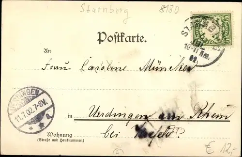 Ak Starnberg in Oberbayern, Gasthof Adolf Proschek, Apotheker Alm, Starnberger See