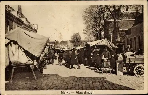 Ak Vlaardingen Südholland, Markt