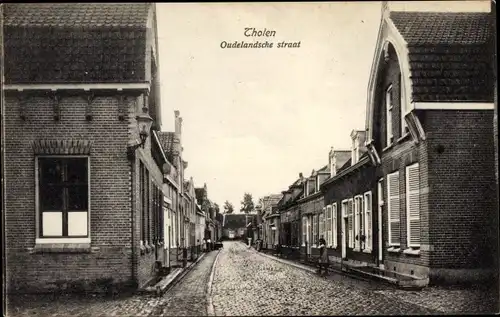 Ak Tholen Zeeland Niederlande, Oudelandsche straat