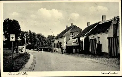 Ak Nispen Nordbrabant, Grenskantoor, Grenze Niederlande Belgien