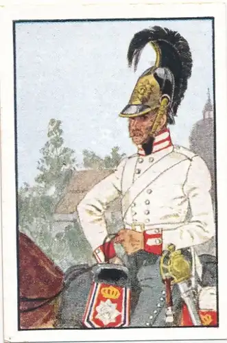 Sammelbild Deutsche Uniformen, Deutsche Freiheitskriege Serie 5 Bild 25, Preuß. Regt. Garde du Corps