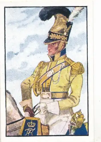 Sammelbild Deutsche Uniformen, Deutsche Freiheitskriege Serie 20 Bild 117, Sächs. Garde du Corps