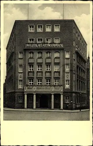 Ak Essen im Ruhrgebiet, Hotel Vereinshaus am Hauptbahnhof