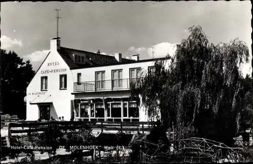 Ak Well Limburg Niederlande, Hotel-Cafe-Pension De Molenhoek